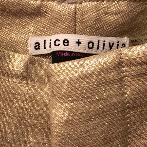 Alice + Olivia Pants - alice + olivia Gold Pants